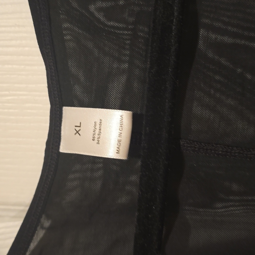 Black Sheer Top XL